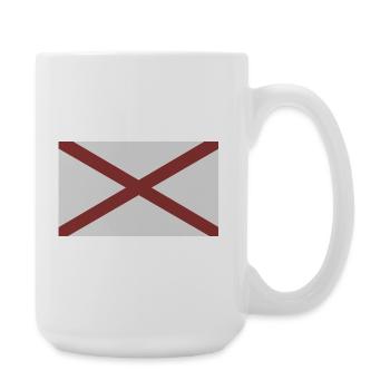 Flag of the state of Alabama - Large Mug 440 ml - white - Right