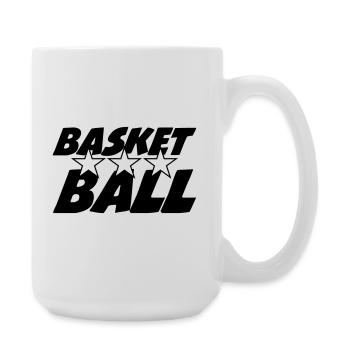 Basket Ball / Basketball / Basktet-Ball / Sport - Grande tasse 440 ml - blanc - Droite