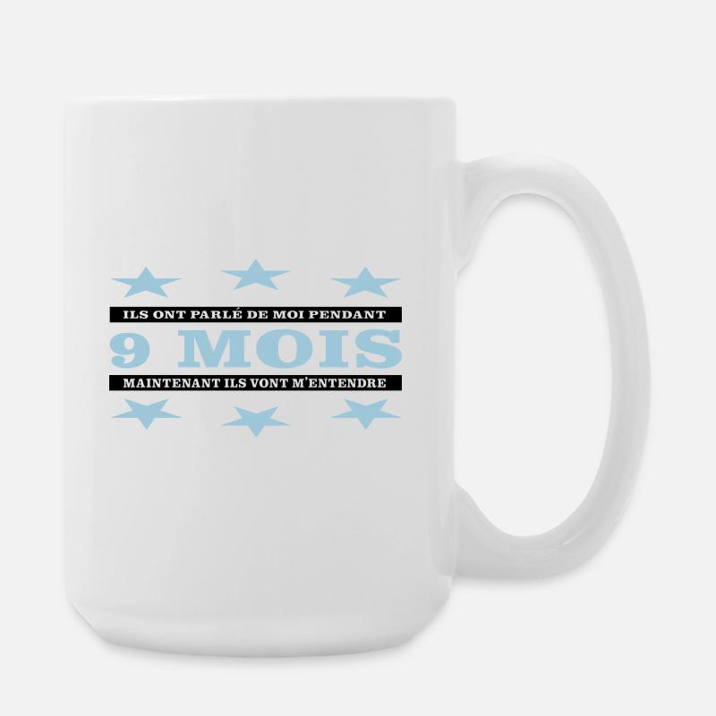 9 Monate - Große Tasse 440 ml - Weiß