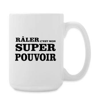 Complaining is my SUPERPOWER - Large Mug 440 ml - white - Right