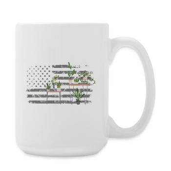 Usa Plants Plant Lover Gardener - Large Mug 440 ml - white - Right