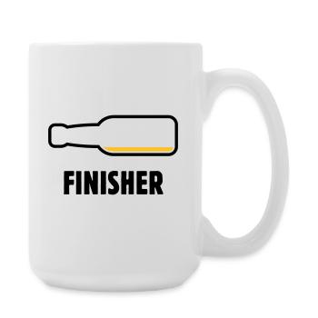 Finisher (Bier / Bierchen / Biertrinker / POS 2C) - Große Tasse 440 ml - Weiß - Rechts