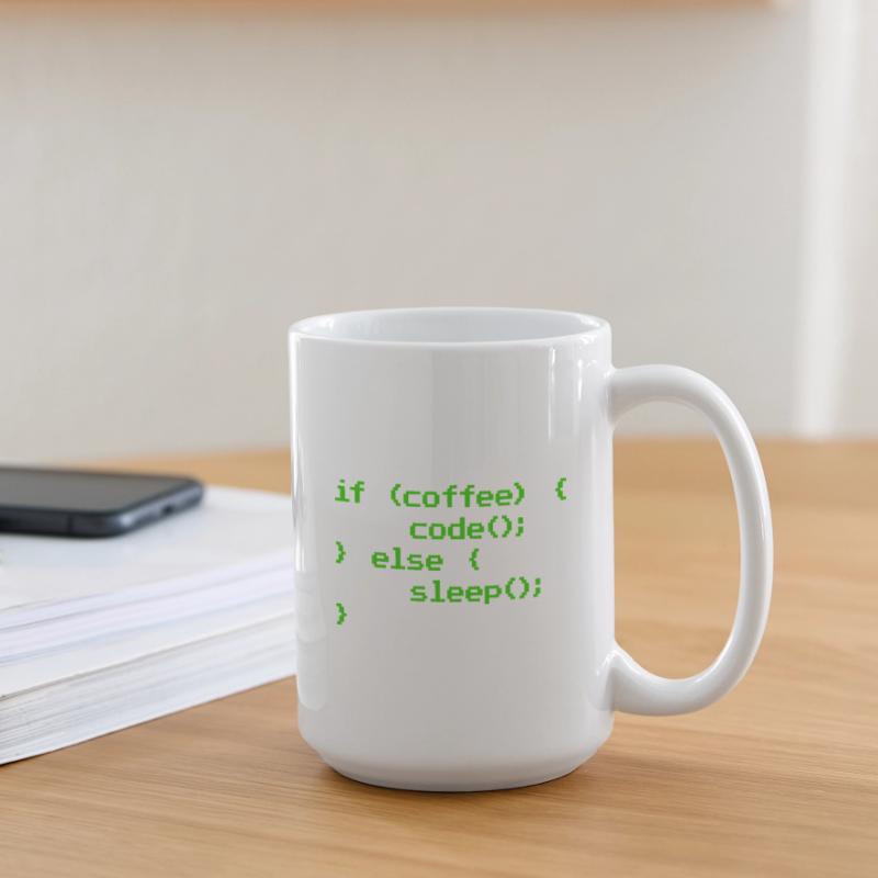 No Coffee No Code Programmer Computer Scientist Large Mug 440 ml