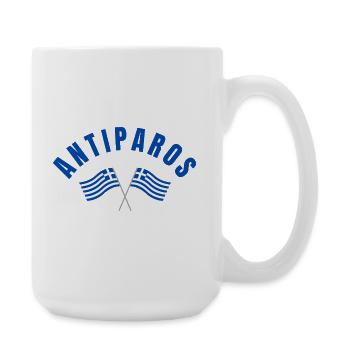 Antiparos Greek Flags - Large Mug 440 ml - white - Right