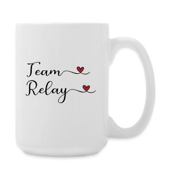 Staffel Team - Große Tasse 440 ml - Weiß - Rechts