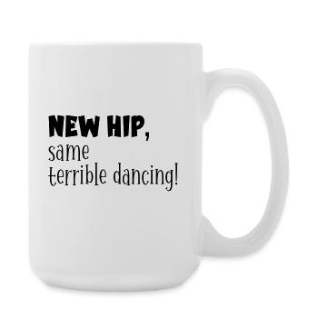 Hanches - Danse drôle - Grande tasse 440 ml - blanc - Droite