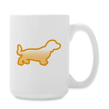 Teckel - Grande tasse 440 ml - blanc - Droite