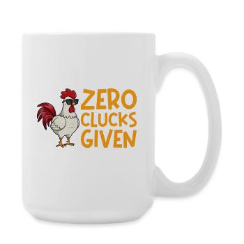 Élevage de coqs, volaille, poulet - Grande tasse 440 ml - blanc - Droite