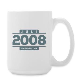 Limited Edition July 2008 Geburtstag Geschenk - Große Tasse 440 ml - Weiß - Rechts