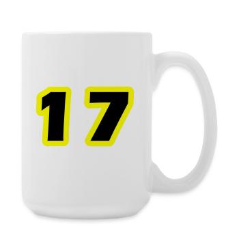 17 Symbole numérique - Grande tasse 440 ml - blanc - Droite