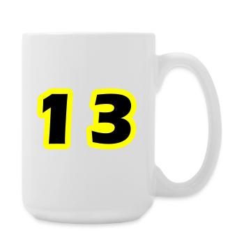 Symbole numérique 13 - Grande tasse 440 ml - blanc - Droite