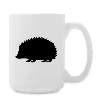 Silhouette du hérisson - Grande tasse 440 ml - blanc - Droite