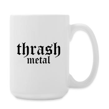 thrash metal - Large Mug 440 ml - white - Right