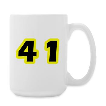 41 Number symbol - Large Mug 440 ml - white - Right