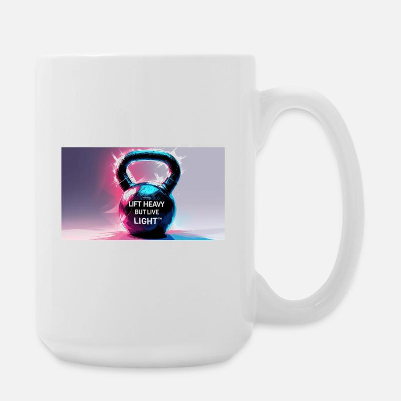 Kettelball mit Motivationsspruch - Große Tasse 440 ml - Weiß