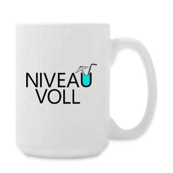 Niveau complet - Grande tasse 440 ml - blanc - Droite