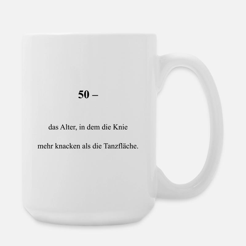 50 Jahre - Große Tasse 440 ml - Weiß