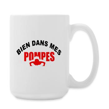 Bien_dans_mes_Pompes - Grande tasse 440 ml - blanc - Droite