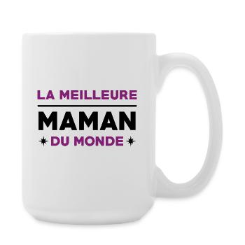 Die beste Mutter der Welt – Muttertag - Große Tasse 440 ml - Weiß - Rechts