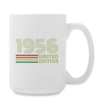 Jahrgang 1956 Retro 1956 Geburtstagsgeschenk - Große Tasse 440 ml - Weiß - Rechts