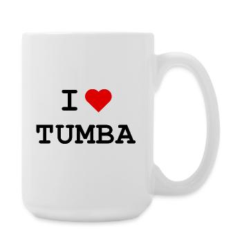 I love Tumba - Ich liebe Tumba - Große Tasse 440 ml - Weiß - Rechts