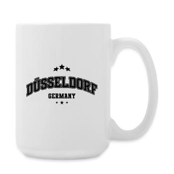 Düsseldorf Lettering – Minimalist Typography - Large Mug 440 ml - white - Right