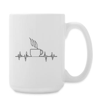 Heartbeat Coffee - Large Mug 440 ml - white - Right