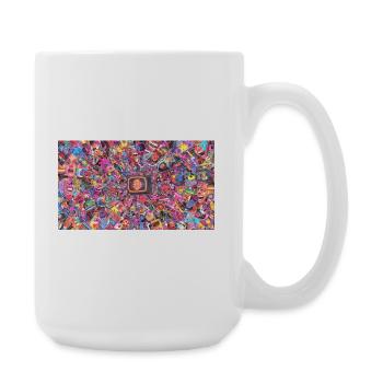 Bitcoin Bazooka - PopArt 4 - Grande tasse 440 ml - blanc - Droite