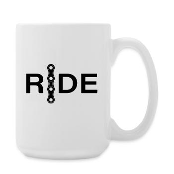 Chain Lines Minimal Design - Large Mug 440 ml - white - Right
