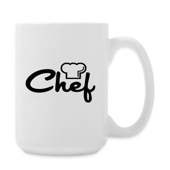 Chef de cuisine - Grande tasse 440 ml - blanc - Droite