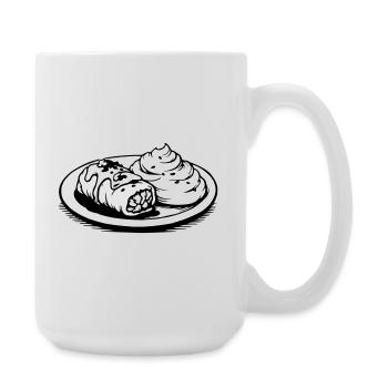 Golubzi cabbage wrap with mashed potatoes - Large Mug 440 ml - white - Right