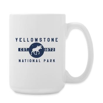 Yellowstone-Nationalpark gegründet 1872 - Große Tasse 440 ml - Weiß - Rechts