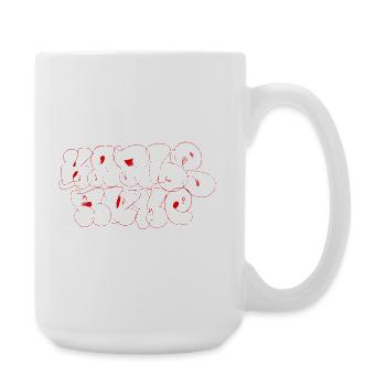 Karlsruhe Street Art Souvenir Graffiti Style - Large Mug 440 ml - white - Right