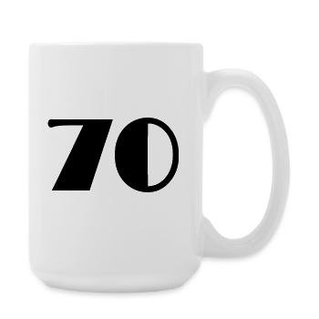 ANNIVERSARY. HAPPY BIRTHDAY. HAPPY BIRTHDAY. - Large Mug 440 ml - white - Right