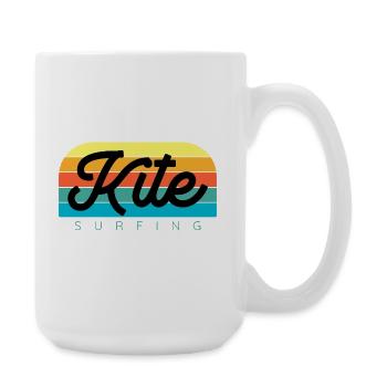 Kitesurfer Kiteboard Kitesurfing Kitesurf - Large Mug 440 ml - white - Right