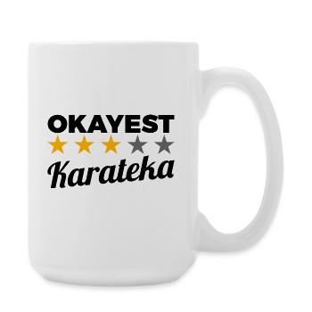 Funny Karateka - Large Mug 440 ml - white - Right