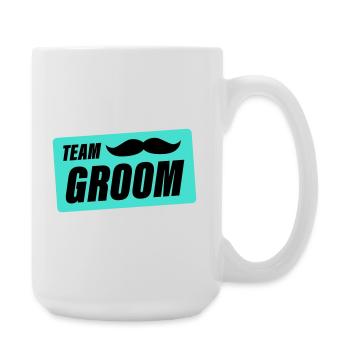 team_groom- - Große Tasse 440 ml - Weiß - Rechts