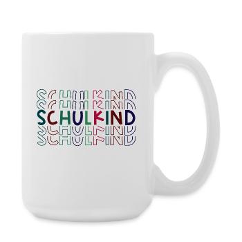 Schulkind bunt Einschulung Erstklässler - Große Tasse 440 ml - Weiß - Rechts