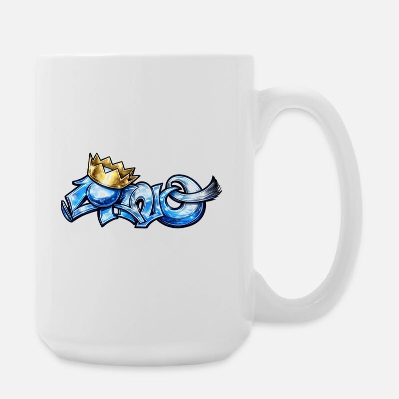 Cano blue - Large Mug 440 ml - white