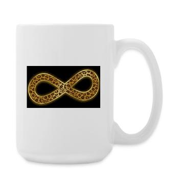 Léopard d’Or Infini - Grande tasse 440 ml - blanc - Droite