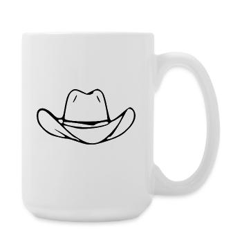 Cowboy Cowboy Hat Line Dance Gift - Large Mug 440 ml - white - Right