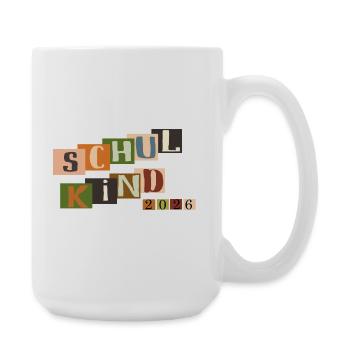 Schulkind  - Große Tasse 440 ml - Weiß - Rechts