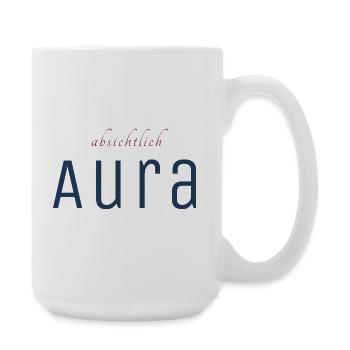 Absichtlich Aura Typo-Print - Große Tasse 440 ml - Weiß - Rechts