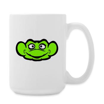 Frog Toad Smiles Funny Comic Happy Cool - Large Mug 440 ml - white - Right