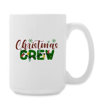 Weihnachten Crew Urlaub Muster - Große Tasse 440 ml - Weiß - Rechts