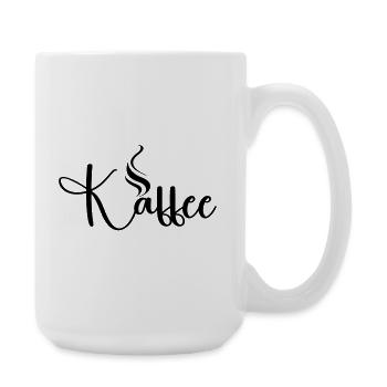Kaffe_Motiv - Große Tasse 440 ml - Weiß - Rechts