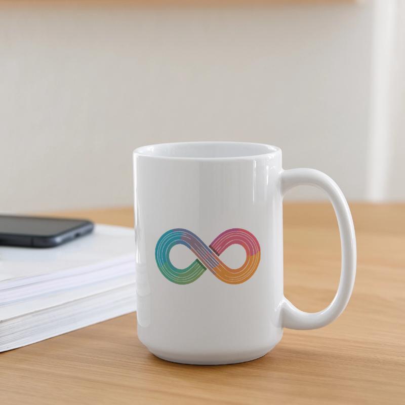 Unendlicher Regenbogen oder doch einfach nur Flow? Große Tasse 440 ml