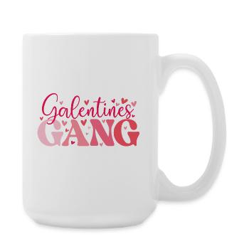 Galentines Gang Cute Gal Pals Sisterhood  - Large Mug 440 ml - white - Right