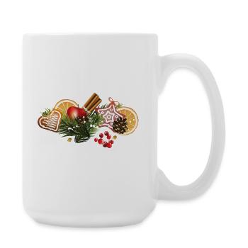 Christmas cookies - Large Mug 440 ml - white - Right