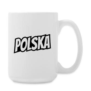 Polska - Poland Lettering - Large Mug 440 ml - white - Right